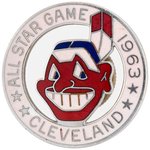 "1963 CLEVELAND ALL STAR GAME" BASEBALL PRESS PIN.