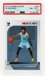 2019 PANINI HOOPS JA MORANT #259 ROOKIE CARD PSA NM-MINT+ 8.5.