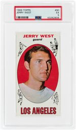 1969 TOPPS JERRY WEST (HOF) #90 PSA EX 5.