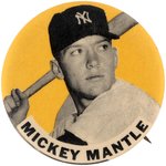 1960s MICKEY MANTLE (HOF) PM10 STADIUM BUTTON (COLOR VARIETY).