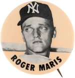 1960s ROGER MARIS PM10 STADIUM BUTTON (COLOR VARIETY).