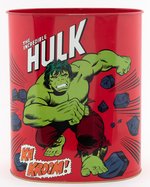 "THE INCREDIBLE HULK" 1970s METAL TRASH CAN.