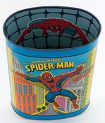 "THE AMAZING SPIDER-MAN" 1970s METAL TRASH CAN.