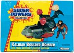 "SUPER POWERS COLLECTION - KALIBAK BOULDER BOMBER" FACTORY SEALED VEHICLE.