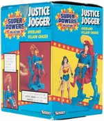 "SUPER POWERS COLLECTION - JUSTICE JOGGER" BOXED VEHICLE & CARDED FLASHLIGHT PAIR.