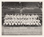 1950 ST. LOUIS BROWNS BASEBALL TEAM PHOTO PREMIUM.