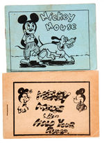 MICKEY MOUSE X-RATED 8-PAGER PAIR.