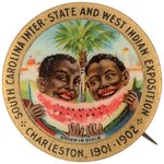 "DOWN IN DIXIE" 1901-02 CHARLESTON EXPOSITION BUTTON.