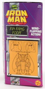 TOY BIZ IRON MAN DRAGON SERIES FIN FANG FOOM FIGURE IN BOX.