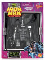 TOY BIZ IRON MAN DRAGON SERIES ARGENT FIGURE IN BOX.