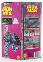 TOY BIZ IRON MAN DRAGON SERIES ARGENT FIGURE IN BOX.