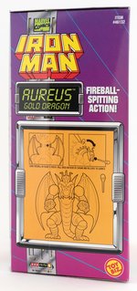 TOY BIZ IRON MAN DRAGON SERIES AUREUS FIGURE IN BOX.