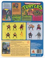 "TEENAGE MUTANT NINJA TURTLES - ROCKSTEADY" SERIES 1 10 BACK CARDED ACTION FIGURE.