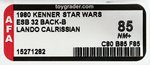 "STAR WARS: THE EMPIRE STRIKES BACK - LANDO CALRISSIAN" 32 BACK-B AFA 85 NM+.