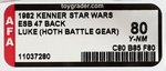 "STAR WARS: THE EMPIRE STRIKES BACK - LUKE SKYWALKER (HOTH BATTLE GEAR)" 47 BACK AFA 80 Y-NM.