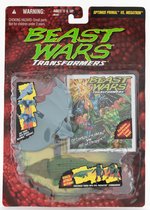 BEAST WARS: TRANSFORMERS - OPTIMUS PRIMAL VS. MEGATRON CARDED ACTION FIGURES.