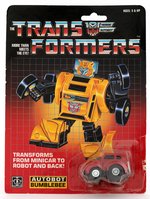 "TRANSFORMERS" GENERATION 1 AUTOBOT BUMBLEBEE (RED) CARDED ACTION FIGURE.