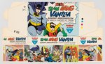 "BATMAN ALL STAR - SLAM BANG VANILLA" ICE CREAM CARTON BOX FLAT.