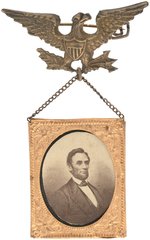 LINCOLN 1864 PORTRAIT UNLISTED IN DeWITT/HAKE AND LARGE FIRST SEEN SIZE SUSPENDED AS A BADGE.