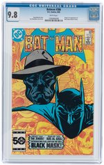 BATMAN #386 AUGUST 1985 CGC 9.8 NM/MINT (FIRST BLACK MASK).