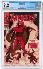 AVENGERS #57 OCTOBER 1968 CGC 9.2 NM- (FIRST VISION).