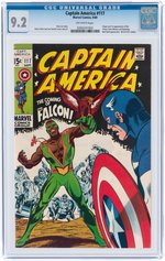 CAPTAIN AMERICA #117 SEPTEMBER 1969 CGC 9.2 NM- (FIRST FALCON).