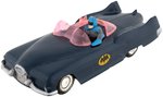 MARX BATMOBILE WITH SIREN ENGLISH FRICTION TOY WITH REPRODUCTION BOX.