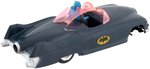 MARX BATMOBILE WITH SIREN ENGLISH FRICTION TOY WITH REPRODUCTION BOX.