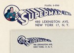 SUPERMAN INC. LETTERHEAD AND ENVELOPE.