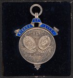 JOHNSON/JEFFRIES CONTEST MEDAL IN HALLMARKED SILVER W/BOX.