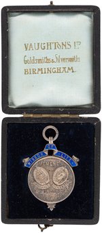 JOHNSON/JEFFRIES CONTEST MEDAL IN HALLMARKED SILVER W/BOX.