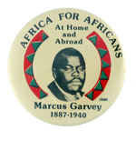 MARCUS GARVEY 1970S BLACK HISTORY BUTTON.