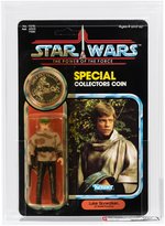 "STAR WARS: THE POWER OF THE FORCE - LUKE SKYWALKER (BATTLE PONCHO)" 92 BACK AFA U85 Y-NM+.