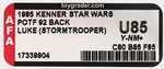 STAR WARS: THE POWER OF THE FORCE - LUKE SKYWALKER (STORMTROOPER) 92 BACK AFA UNCIRCULATED U85 Y-NM+.