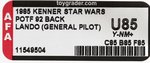 "STAR WARS: THE POWER OF THE FORCE - LANDO CALRISSIAN (GENERAL PILOT)" 92 BACK AFA U85 Y-NM+.