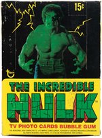 THE INCREDIBLE HULK TOPPS FULL GUM CARD WAX BOX.