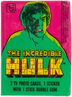 THE INCREDIBLE HULK TOPPS FULL GUM CARD WAX BOX.