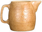 FDR "HAPPY DAYS ARE HERE AGAIN" STANGL PITCHER.