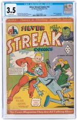 SILVER STREAK COMICS #10 MAY 1941 CGC 3.5 VG- (FIRST CAPTAIN BATTLE).