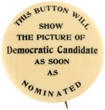 F.F. PULVER 1904 BUTTON MADE PRIOR TO NOMINATION OF PARKER AS THE DEMOCRATIC  CANDIDATE.