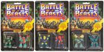 "BATTLE BEASTS" SERIES 2 CARDED FIGURE TRIO.