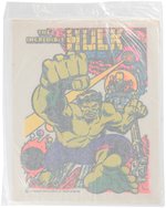 MARVEL COMIC IRON-ONS PACK OF 21 INCREDIBLE HULK TRANSFERS BY ROACH.