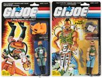 "G.I. JOE - A REAL AMERICAN HERO" SERIES 5 LOT OF FOUR CARDED ACTION FIGURES.