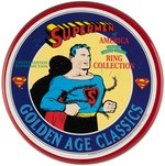 SUPERMAN "SUPERMEN OF AMERICA RING COLLECTION" LIMITED EDITION SILVER & DIAMOND REPRODUCTION RING.