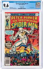 SPECTACULAR SPIDER-MAN #9 AUGUST 1977 CGC 9.6 NM+ (35 CENT VARIANT).