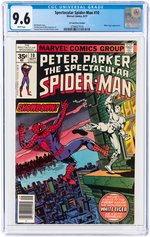 SPECTACULAR SPIDER-MAN #10 SEPTEMBER 1977 CGC 9.6 NM+ (35 CENT VARIANT).