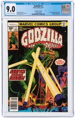 GODZILLA #2 SEPTEMBER 1977 CGC 9.0 VF/NM (35 CENT VARIANT).