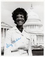 SHIRLEY CHISHOLM SIGNED PHOTO.