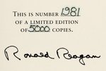 RONALD REAGAN SIGNED "THE LIBRARY OF THE PRESIDENTS - SPEAKING MY MIND" HIGH QUALITY HARDCOVER BOOK.