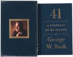 GEORGE W. BUSH SIGNED "41: A PORTRAIT OF MY FATHER" HARDCOVER BOOK.